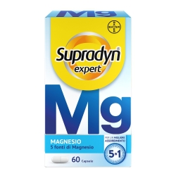 Supradyn Expert Magnesio 60 Capsule - Integratore per muscoli, sistema nervoso, stanchezza e affaticamento