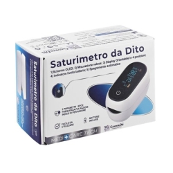 Pulsossimetro da Dito Professionale - Rilevatore Saturazione e Frequenza Cardiaca