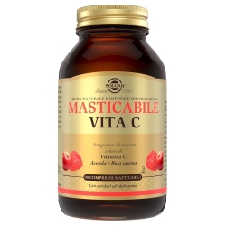 Solgar Vita C Masticabile 90 Compresse - Integratore per il sistema immunitario e la stanchezza