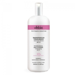 Vebix Phytamin Sensitive - Bagnodoccia Fisiologico pH 5.5 per Pelli Sensibili 1000 ml
