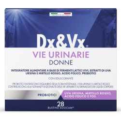 Dx & Vx Vie Urinarie Donne 28 Bustine - Integratore per le vie urinarie