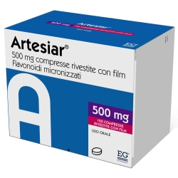 Artesiar 500 mg - Vasoprotettore per Insufficienza Venosa ed Emorroidi 120 compresse