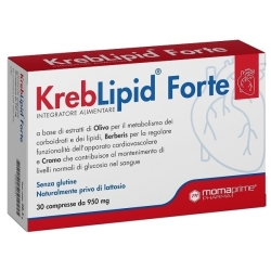 KreblLpid Forte 30 Compresse - Integratore per la funzionalità cardiovascolare e il metabolismo di lipidi e glucosio