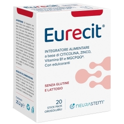 Eurecit 20 Stick Pack Orosolubili - Integratore per la funzione cognitiva e il sistema nervoso