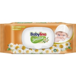 Sensitive - 54 Salviette con Camomilla per Pelle Sensibile con Placchetta