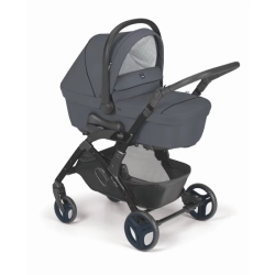 Trio Fluido Easy 325 - Sistema Modulare con Seggiolino Auto Area Zero+ I-Size R-129  Grigio