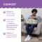 Chicco Boppy Deluxe Clouds - Cuscino Allattamento Ergonomico Grigio