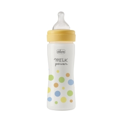 Chicco Perfect Easy- Biberon Anti-Colica Tettarella in Silicone Soft Sense 2m+ Flusso Medio 250 ml