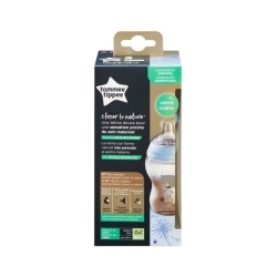 Closer to Nature Biberon in vetro - Tettarella Silicone Flusso lento 0M+ 250 ml