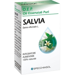 Specchiasol Salvia Olio Essenziale Puro 10 Ml - Integratore Per La Menopausa