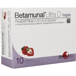 Betamunal Ultra D 10 bustine alla Fragola - Integratore Immunostimolante