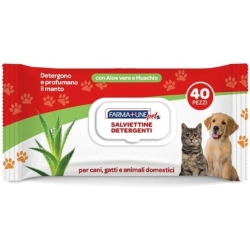 40 Salviette Profumate Per Cani, Gatti e Animali Domestici