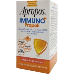 Apropos Immuno+ Propoli 20 Compresse - Integratore Per Il Sistema Immunitario