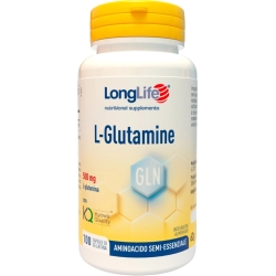 Longlife L-Glutamine 100 Capsule - Integratore Immunostimolante A Base Di Vitamine E Aminoacidi