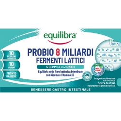 Equilibra Probio 8 Miliardi - Integratore di Fermenti Lattici 10 Flaconcini