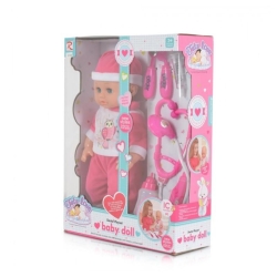 Baby Doll - Bambola con Set da Dottore Funzionalità Sonore