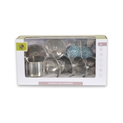 Set da Cucina - 12 Utensili Acciaio Inox