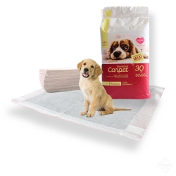 Dealo Carpet - 30 Traversine per Cani Super Assorbenti e Cattura Odori 60x60 cm