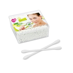 Dealo Cotton Fioc - 300 Bastoncini in cotone Idrofilo Biodegradabili
