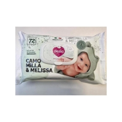 Dealo Baby - 72 Salviette Camomilla Melissa con Plachetta
