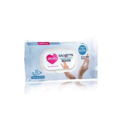 Dealo - 20 Salviette Igienizzanti mani Confezione Con Placchetta