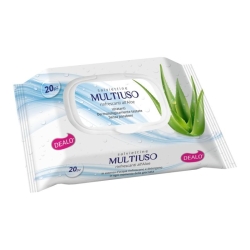Dealo 20 Salviette Imbevute Multiuso con Placchetta
