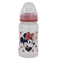 DISNEY Baby Minnie Biberon Anticolica 0m+ Tettarella Silicone 240 ml