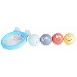 Set Gioco Basket Bagno con Cestino e Palline
