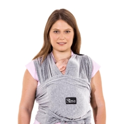 Cuddle Band - Fascia Porta Bebè Pre-annodata Regolabile Grigio Chiaro