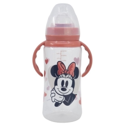 Disney Minnie Biberon Anticolica  Tettarella in Silicone Flusso Variabile 0+ Mesi 360 ml
