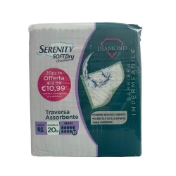 Serenity Softdry - 20 Traverse Diamond Maxi Assorbente 60x90 cm