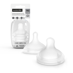 Suavinex SX PRO - 2 Tettarelle Fisiologiche in Silicone XL