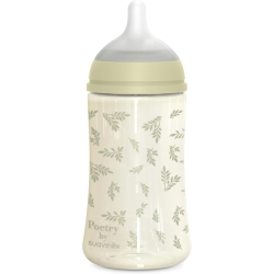 Suavinex Poetry - Biberon con tettarella in Silicone SX Pro Verde 270 ml