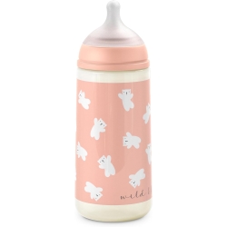 Suavinex WILD&FREE - Biberon in Plastica Flusso Denso Rosa 360 ml