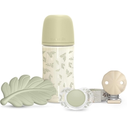 Suavinex Poetry - Set biberon Regalo per Neonato verde