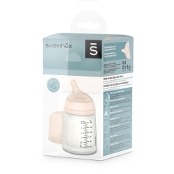 Suavinex ZerO.ZerO - Biberon Anti-Coliche con Tettarella Silicone 180 ml