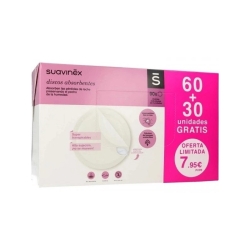 Suavinex 90 Coppette Assorbilatte Extra Sottili Anti-Fuoriuscita