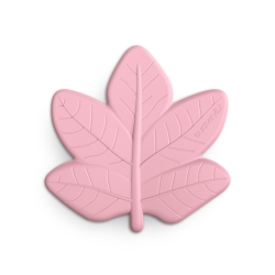 Suavinex POETRY - Massaggiagengive in Silicone Foglia Acero Rosa