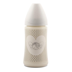 Suavinex Special - Biberon Silicone con Tettarella 3 Posizioni 0M+ 270 ml