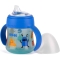 Suavine Biberon con Manici e Beccuccio in Silicone Blu 4M+ 150 ml