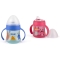 Suavine Biberon con Manici e Beccuccio in Silicone Blu 4M+ 150 ml