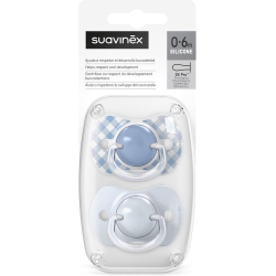 Suavinex WILD&FREE - 2 Succhietti in silicone SX Pro 0-6M Azzurro