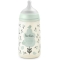 Suavinex Birdies - Biberon con tettarella in Silicone Sx Pro Flusso Medio AntiColica 3M+ Verde 270 ml