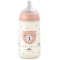 Suavinex Wild&Free - Biberon Plastica Tettarella in Silicone SX Pro Flusso Medio AntiColica 3M+ Rosa 270 ml