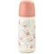 Suavinex Birdies - Biberon con tettarella in Silicone Sx Pro Flusso Denso AntiColica 6M+ Rosa 360 ml
