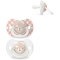 Suavinex Night&Day - 2 Succhietti in Silicone Sx Pro Fosforescenti 0-6 Mesi Rosa