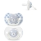 Suavinex Night&Day - 2 Succhietti in Silicone Sx Pro Fosforescenti 0-6 Mesi Azzurro