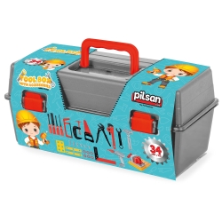 Cassetta Attrezzi Giocattolo - Gioco per Bambini con 34 Accessori 3- 5 Anni