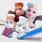 Disney Frozen - Puzzle 150 Puzzle Maxi Floor Con retro da Colorare