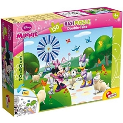 Disney Minnie - Puzzle da 150 Pezzi Double-Face con retro da colorare